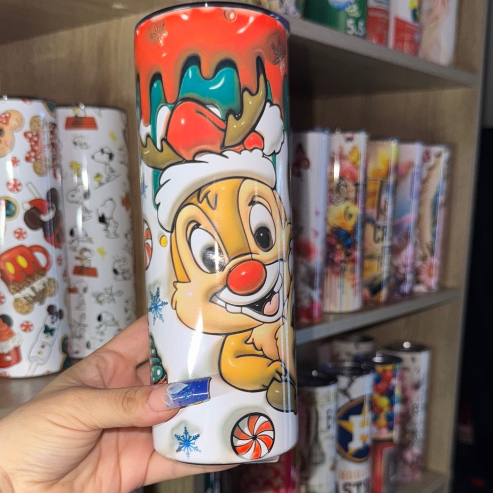 20oz Chip and Dale Christmas Tumbler